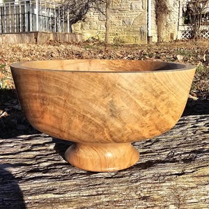 Handcrafted Maple Burl Bowl