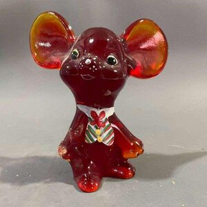 Fenton Glass Mouse - Etsy