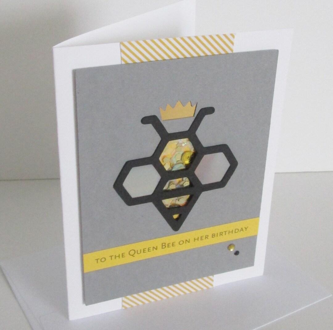 Queen Bee Birthday Card - Etsy