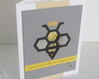 Queen Bee Birthday Card