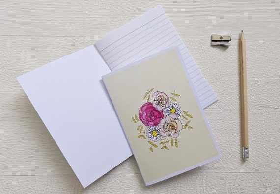 A6 original fabric art print notebooks