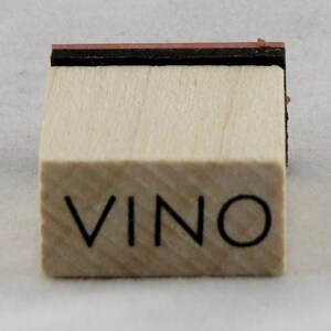 Vino 木製マウントゴムスタンプ Inkadinkado スクラップブック メモリーカード パーティー招待タグ ギフトラベル カクテル ワイン