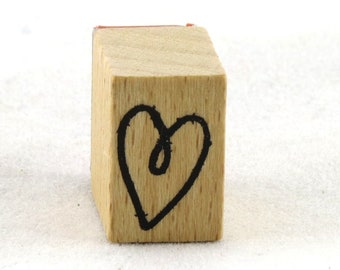 Herz Doodle Holz montiert Stempel American Crafts Scrapbook Speicher Liebe Hochzeit Party Jahrestag Party Geschenkanhänger Karte laden Mini
