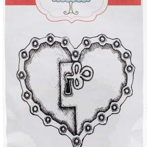 Unchain My Heart Cling Timbro gourmet riutilizzabile amore valentine craft scrapbook steampunk retrò