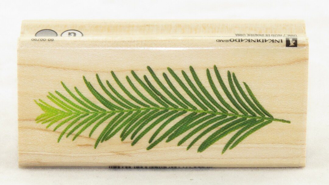 Inkadinkado Timbro In Gomma Montato Su Legno – Albero Di Natale Decorato – 5,6 X 7,6 Cm
