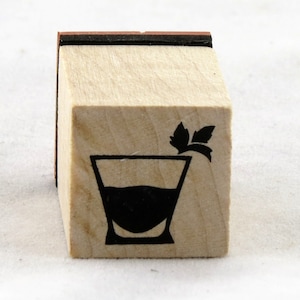 カクテルグラス 木製マウント ゴムスタンプ インカディンカド スクラップブック メモリーカード パーティー バー 招待タグ ラベル