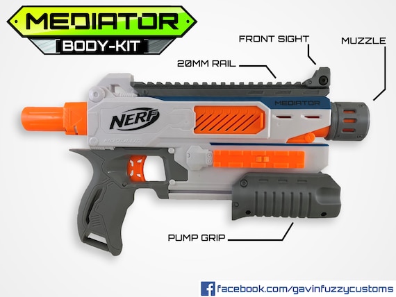 Nerf Mediator Pump Grip - Etsy