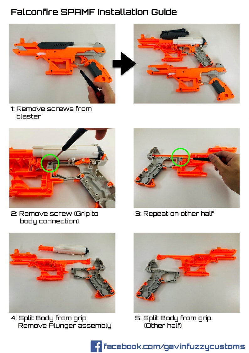 SPAMF Nerf Falconfire Mod Kit image 6