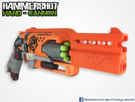 Nerf Hammershot Hand Cannon Barrel Kit Etsy