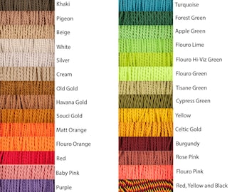 Twisted Fabric Cable 3 Core, HUGE Variety of Colours