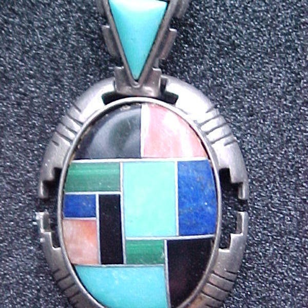 Beautiful Carolyn Pollack Multi Colour Pendant