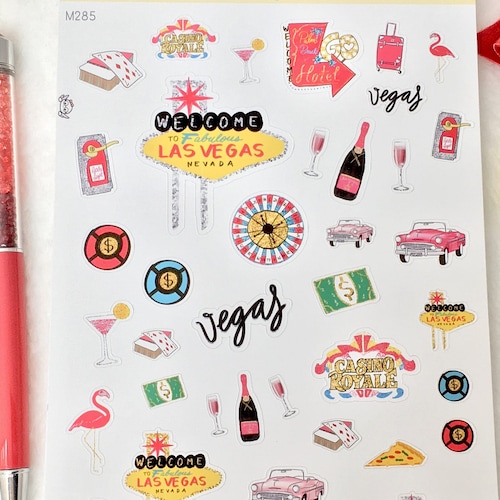 Las Vegas Stickers Etsy
