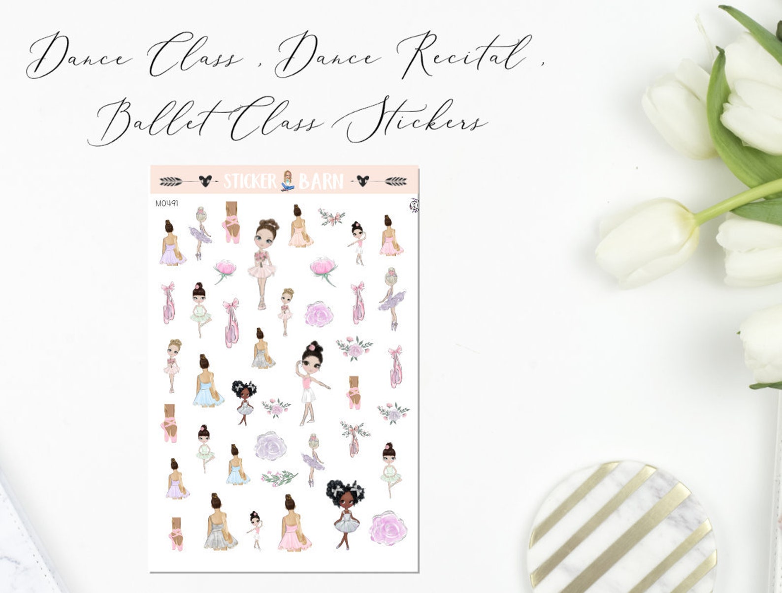 ballerina girls and shoes ballet planner stickers | perfect for erin condren, limelife, mambi and plum paper planners