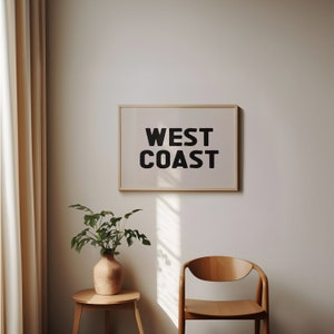 West Coast Poster, Coastal decor, Coastal Cowboy, western, southwestern art, modern farmhouse, modern art, gift, wall art, art print