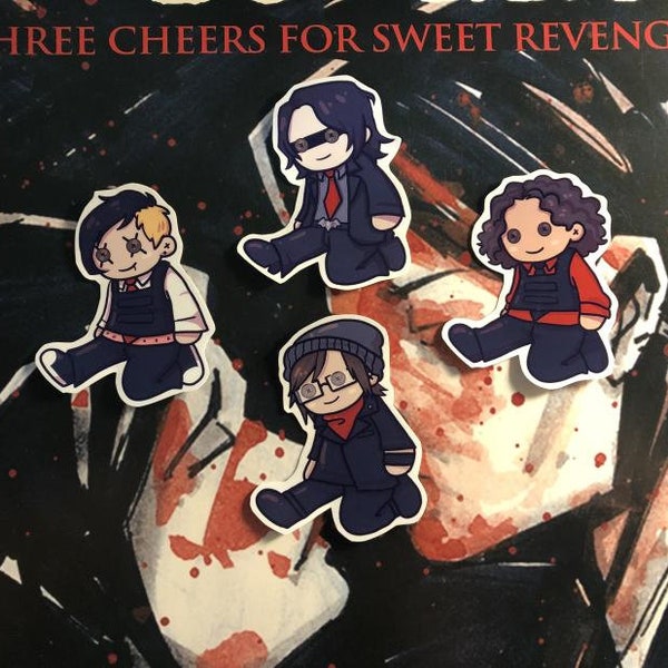 My Chemical Romance MCR Doll Stickers || Original Era Sets (Bullets,Revenge,Parade,Danger Days,2022 Tour)