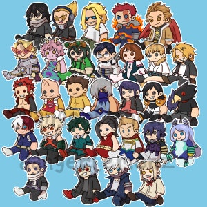 My Hero College Debt Anime Vinyl Stickers