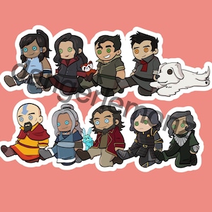 TLOK Korra Vinyl Doll Stickers