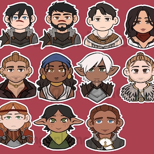 Dragon Age 2 Chibi Stickers
