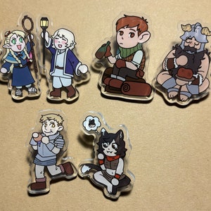 Dungeon Meshi Delicious in Dungeon Acrylic 2&quot; Pins