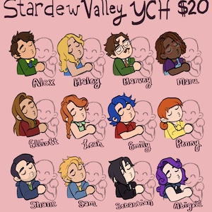 Stardew Valley YCH Romance + Farmer Commissions