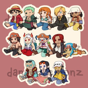 Pirate Anime Vinyl Doll Stickers