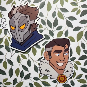 Jayce Giopara & Machine Herald Viktor Vinyl Stickers