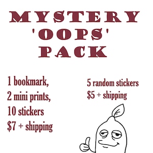 Mystery &#39;Oops&#39; B Grade Sticker Packs