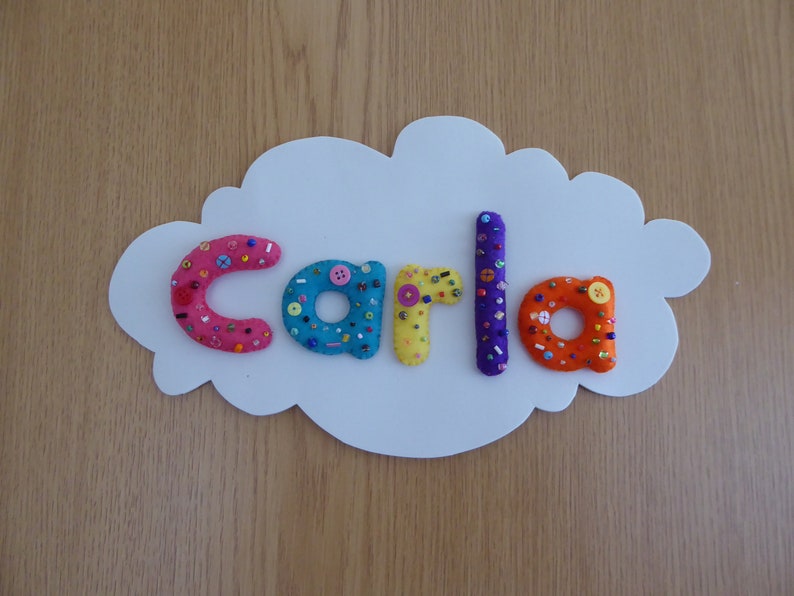 Baby felt letters 5 letras