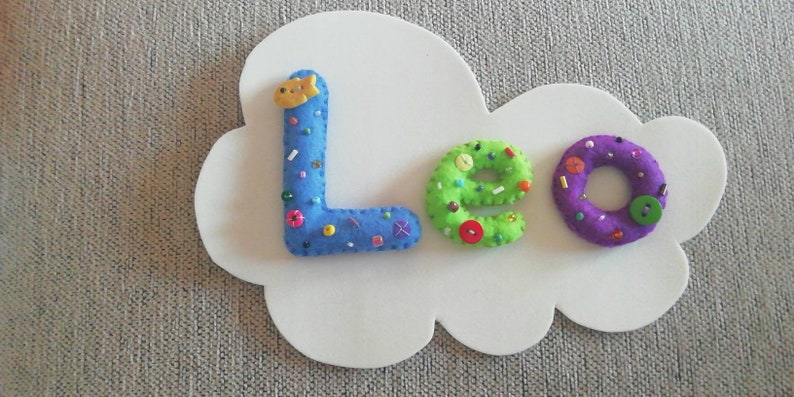 Baby felt letters 3 letras