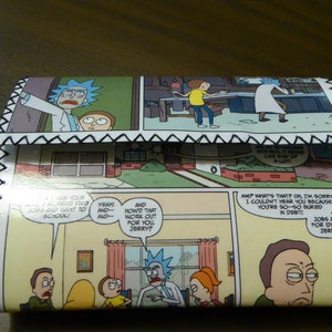 Cartera de cómic Rick y Morty / Masters del Universo He-Man / supermario Rick & Morty