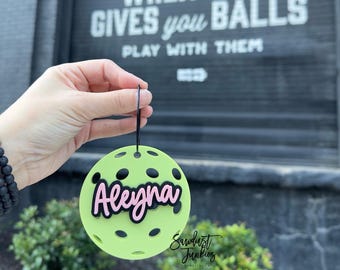 Etichetta per borsa da pickleball / Etichetta personalizzata per borsa da pickleball / Etichetta per pallina da pickleball / Etichetta con nome da pickleball / Etichetta per borsa / Etichetta personalizzata per borsa sportiva
