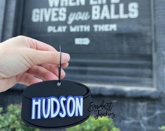 hockey bag tag | custom hockey bag tag | hockey puck tag | hockey puck name tag | bag tag | custom bag tag | sports bag tag | hockey tag