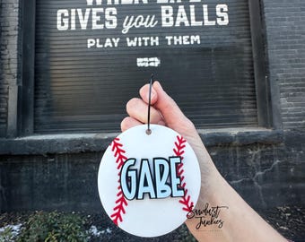 Personalized Baseball Bag Tag | Custom Sports Tag