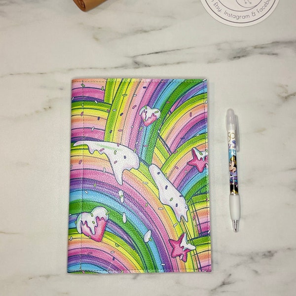 Vinyl Notepad Cover /Character Inspired /  Stationary / Jr Legal / Notepad Holder / Magical / Organization / Trendy / Refillable / Moondance