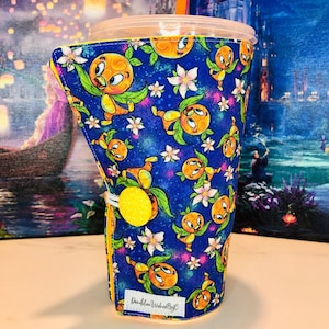 Cup Cozy / Cold Cup Sleeve / Iced Coffee Cozy / Coffee Cozy Sleeve /  Fabric Coffee Cozy / Large - Dunkin