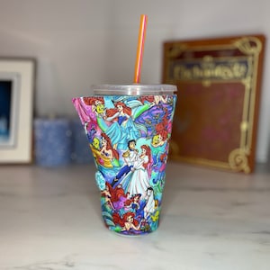 Cup Cozy / Cold Cup Sleeve / Iced Coffee Cozy / Coffee Cozy Sleeve /  Fabric Coffee Cozy / Large - Dunkin