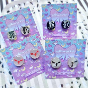 Tokyo Revengers Stud Earrings | Tattoo Earrings | Hanma Earrings | Valhalla Earrings | Tokyo Revengers Earrings