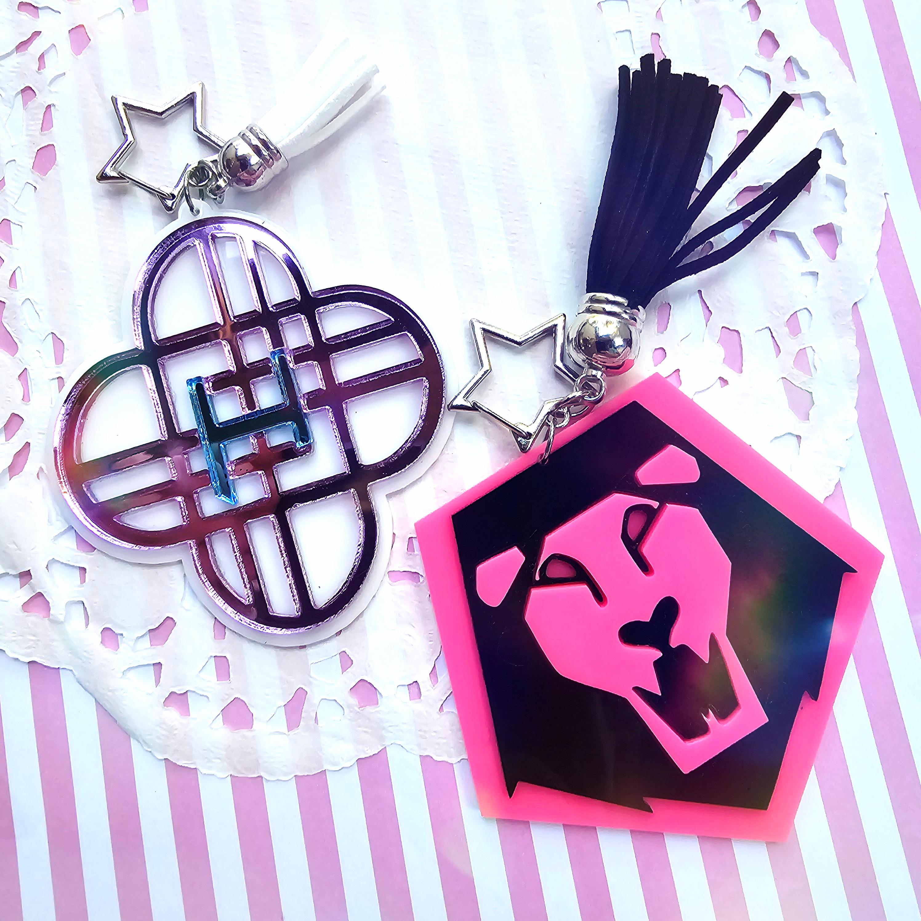 Porte-clés Kpop Demon Hunters Double Face - Collection Officielle 8 Pièces Avec Saja Boys Et Huntrix
