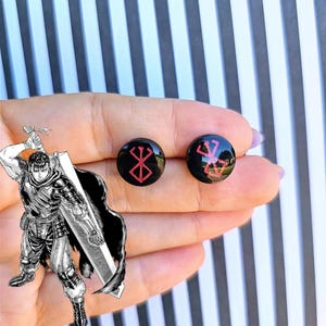 Berserk Stud Earrings | Anime Earrings | Brand of Sacrifice Earrings | Berserk Earrings