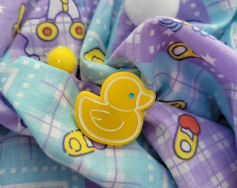 Rubber Ducky Ring | Yellow Duck Ring | Kitschy Ring | Kawaii Duck