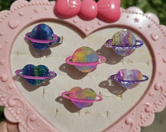 Marble Planet Ring | Uchuu Kei Ring | Fairy Kei | Pastel Ring