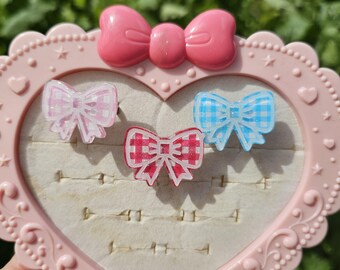 Gingham Bow Ring | Spring Ring | Gingham Ring | Lolita Ring