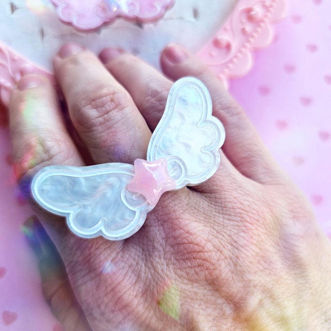Cute Magic Rings Angelic Wing Ring | Magical Girl Ring | Magical Ring | Sweet Lolita ...
