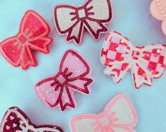 Valentines Bow Hairclip | Lovecore Clip | Valentines Clip | Lolita Clip