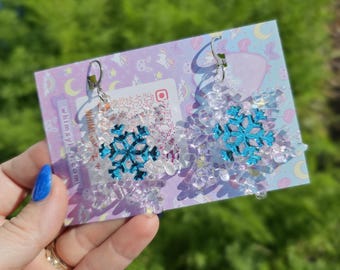 Crystal Snowflake Earrings | Winter Earrings | Christmas Earrings | Frozen Earrings | Snow Queen Earrings