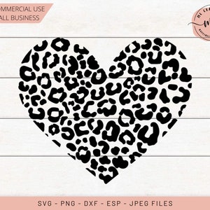 Leopard Print Heart Svg -  Australia