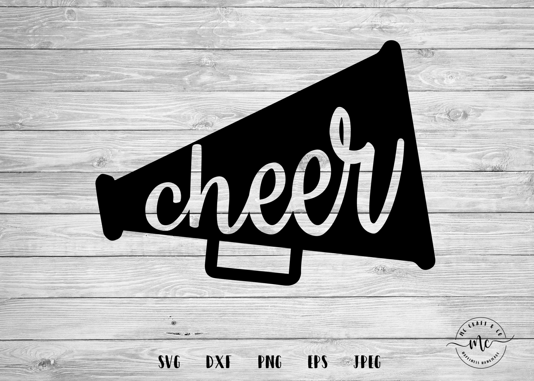 Megaphone Pom Poms SVG Svg Files For Cricut Cheerleader Cut Files