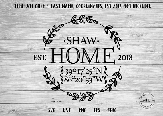 Download Monogram Svg Family Name Svg Last Name Svg Farmhouse Sign Etsy