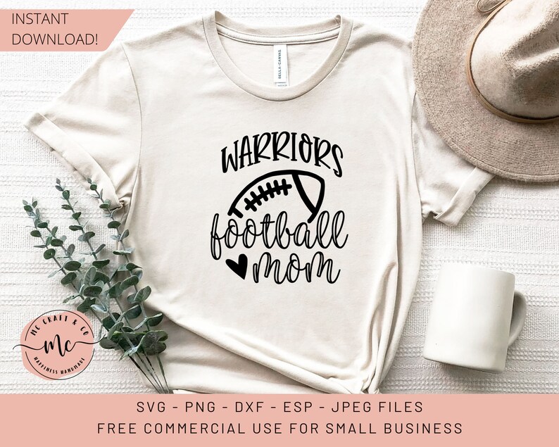 Warriors, Warriors Football, Football SVG, Football Mom, Football Season, Loud and Proud, Warriors SVG, Cricut, Cut Files, svg, png, dxf eps image 2