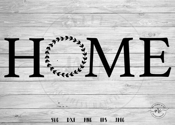 Download Home Svg Home With Wreath Svg Wreath Svg Farmhouse Svg Etsy